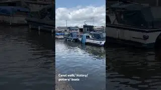 Canal walk/history/boat life/industry/pottery/summer/peaceful/relaxing #canal #peace #relaxing #uk