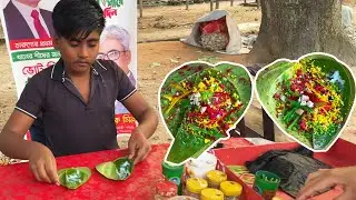 Hardworking Little Boy Runs His Own Pan Shop | Amazing Betel Leaf Paan Making Skills
