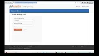 How to get Emudra Challenge Code for DSC Certificate Download?
