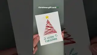 Christmas gift card 🌲 #gift #diy #giftcard #diycrafts #christmas #newyear