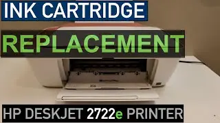 HP Deskjet 2722e Ink Cartridge Replacement Video.