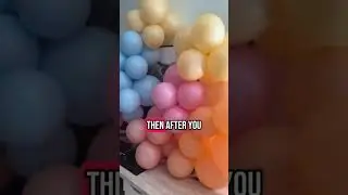 Easy balloon arch + garland tutorial!