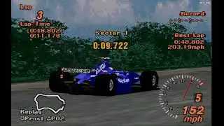 Gran Turismo 2 - Project A-Spec - Prost AP02 at Tahiti Road + Setup
