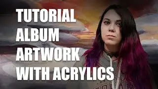 HOW TO: ALBUM ART Pt.1 | Acrylic paint Tutorial | Desolate Art Studio