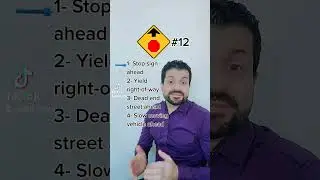 G1 Test Traffic Signs #12 #foryou #toronto #driverlicense #reels #bestinstructor #drivetest