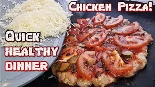 Pizza without dough? This actually works! Very juicy and filling chicken breast!