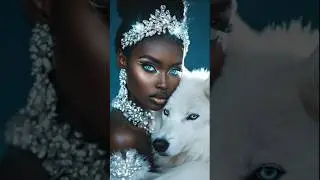 Anok Yai Stuns in Swarovski Look | Black AI Model Shines at 2024 Met Gala #FutureOfFashion
