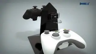 Konnet Power Pyramid for Xbox 360 and PS3 controllers - dock and charge