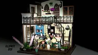 Miniature House Model Making | Cozy Details On The Second Floor 🌸