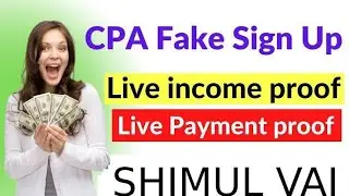 Live incame porved Cpa Fake Sign up New Method 2022 | Cpa Marketing Bangla Tutorial fake sign