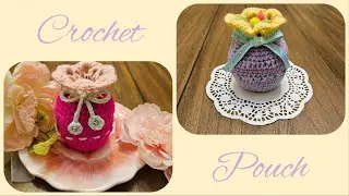 Treat Pouch|Valentine's Day Gift|Easy Direction| Invisible Slip Stitch|주머니 뜨기 안보이는 빼뜨기| 발렌타인 선물