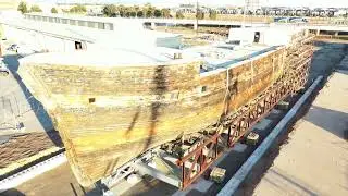 Moving the City of Adelaide Clipper Ship