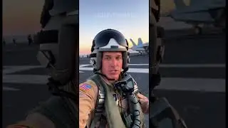 🇺🇸🇮🇷 F-18 pilot during deployment for incoming attack to Iran