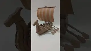 DIY Cardboard Viking Ship |  #vikingship #using_cardboard #usingcardboard #diy #crafts #vikings