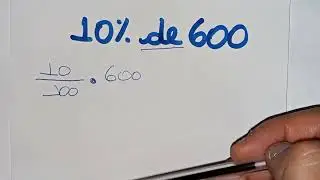 10% de 600 - Porcentagem - Como calcular?
