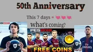 Konami's 50th anniversary special gifts and rewards for PES 2019 mobile users|PES 2019 mobile