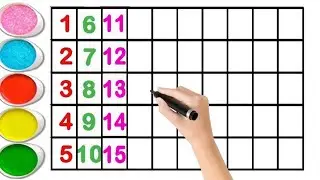 🌈Learn Numbers 1-50✍️ | ✨Counting for Kids | 💖How to Write 123 for Preschoolers 
