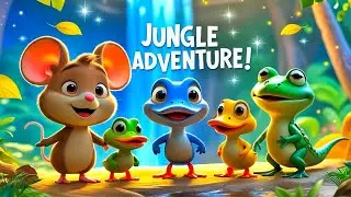Jungle Adventure 🦆🐭🐸🦎 | Mouse, Duck, Frog & Lizard | Fun Animated Story for Kids | Taleberry Kids