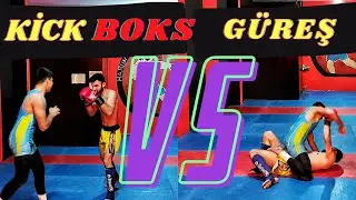 KİCK BOKS VS GÜREŞ - SOKAKTA KAPIŞIRSA HANGİSİ KAZANIR (EFSANE DÖVÜŞ)