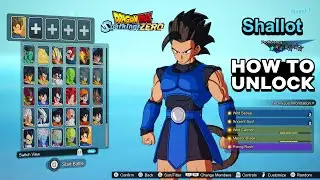 HOW TO UNLOCK SHALLOT DLC! - Dragon Ball Sparking Zero - Shallot Full Gameplay & Moveset!