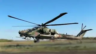 Footage of a Mi-28NM launching a (LMUR) air-to-surface missile