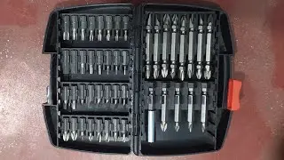 Yato YT-04620 Stainless steel Screwdriver Bit Set of 45 Pieces.