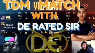 TDM Match With The Best PUBGM Player DE_RATEDSIR | @ratedSIR | FACULTY BOY