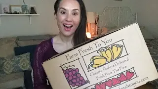 Unboxing Organic Produce Delivery