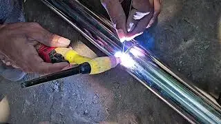 TIG welding technique properly round tubes joining 