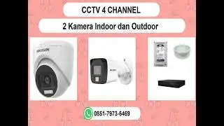 085179736469paket CCTV HIKVISION 4 Channel 4Camera 5Megapixel outdoor waterproof di Kota jaktim