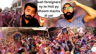 Foreigners Crazy Holi Celebration In India | Craziest Holi Celebration By Foreigners And Indians