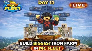 I'M BUILD BIGGEST IRON FARMIN 🔴 MC FLEET 🔴On Day 11? @GamerFleet