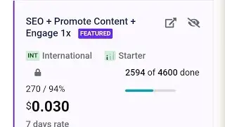 SEO + Promote Content + Engage 1x