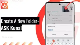 How to Make a Folder on Android by FixItKunal.com | Create A New Folder on ANY Android [Updated]
