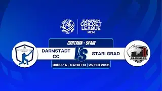 Group A, Match 10 - DCC vs STG | Highlights | European Cricket League 2025 | 25 Feb 2025 | ECL25.010