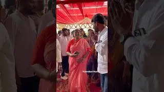congress minister #seethakka at jakkidi shiva charan reddy marriage | #youtubeshorts #ytshorts