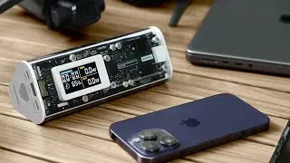 SHARGEEK 170 Power Bank, 170W Output 24,000mAh Portable Charger with IPS Smart Screen Display