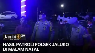 Polsek Jaluko Patroli Keamanan Gereja di Malam Natal