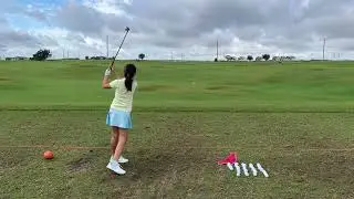 20221113 Sae 10yo Golf Practice Driving Range Good Shots