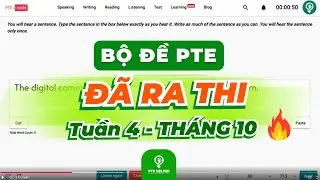 Bộ Đề PTE RS & WFD Đ&atilde; Ra Thi - Tuần 4 Th&aacute;ng 10