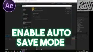 How to enable auto save mode in Adobe after effect.