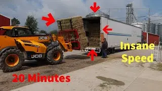 Loading A Semi with Hay (Very Fast)