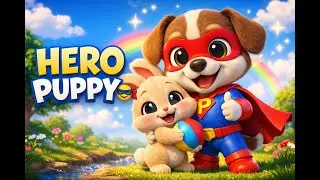 Hero Puppy Saves a Friend 🦸&zwj;♂️🐶 | Kids Moral Story | 3D Animated Short