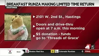 Runza brings back the breakfast sandwich today
