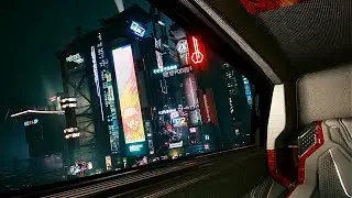 Flying Car in a Sci-Fi 2077 Ambience ASMR 8 hours Sleeping