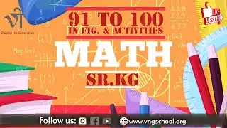 Maths for Class Sr.Kg | 91 to 100 in fig & Activities by Hiral Thakkar
