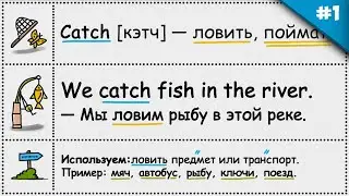 20 Английских ГЛАГОЛОВ для начинающих | Уровень A1 - A2.