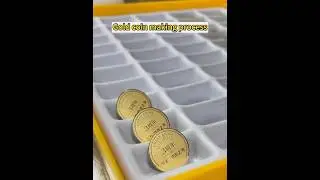 Gold Coin Making Process #gold  #factory  #machine  #lasermarking  #goldcoins  #goldprocessing