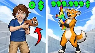 BROŃ ZA 0$ vs BROŃ ZA 999.999$ - Roblox Rivals