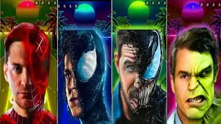 Insane Face Split Transformations of Spider-Man, Venom, and Hulk